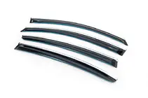 Kia Stinger 2017-2023 Window visors with chrome trim (4 pcs, HIC) photo 1
