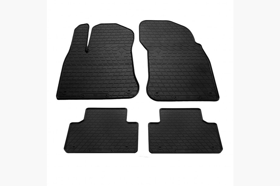 Volkswagen Touareg 2018- Rubber Floor Mats (4 pcs, Stingray Premium) Photo 1