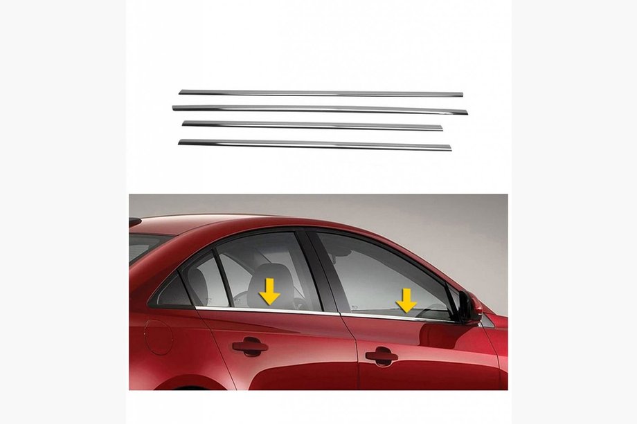 Mazda 6 2003-2008 Window Trim Stainless Steel (4 pcs) Image