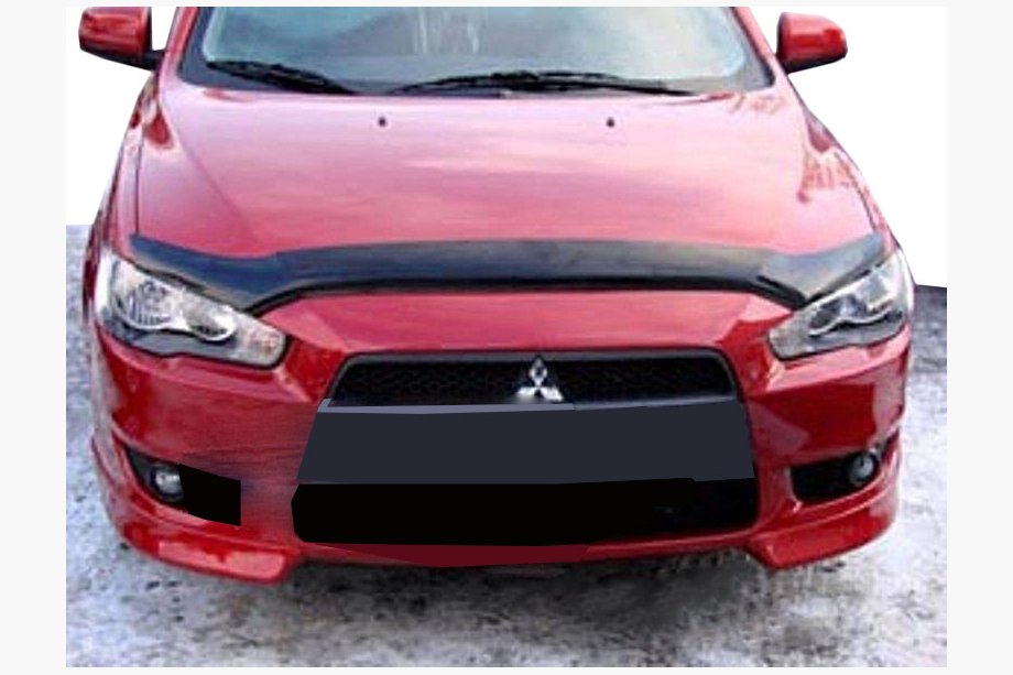Mitsubishi Lancer X 2008- Hood Deflector Long 2007-2011 (SIM) Image