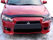 Mitsubishi Lancer X 2008- Hood Deflector Long 2007-2011 (SIM) photo 1
