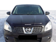 Nissan Qashqai 2007-2010 Hood deflector with logo (SIM) photo 1