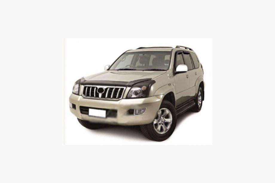 Toyota Land Cruiser Prado 120 2002-2009 Hood deflector with logo (SIM) Image