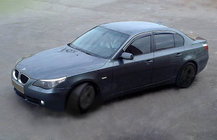 BMW 5 Series E60/E61 2003-2010 Window Deflectors (4 pcs, SIM Chrome) photo 1