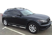 Infiniti FX 2003-2008 Window Deflectors (4 pcs, SIM) photo 1