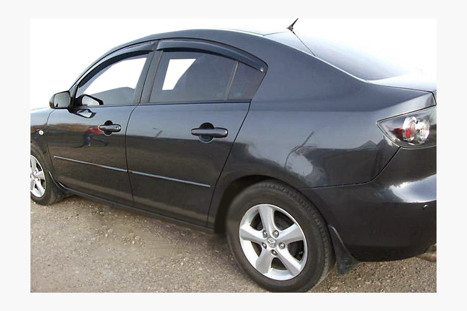 Mazda 3 2003-2009 Window Deflectors SD (4 pcs, SIM) Image