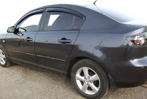 Mazda 3 2003-2009 Window Deflectors SD (4 pcs, SIM) photo 1