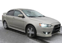Mitsubishi Lancer X 2008- Window Deflectors (4pcs, SIM) photo 1