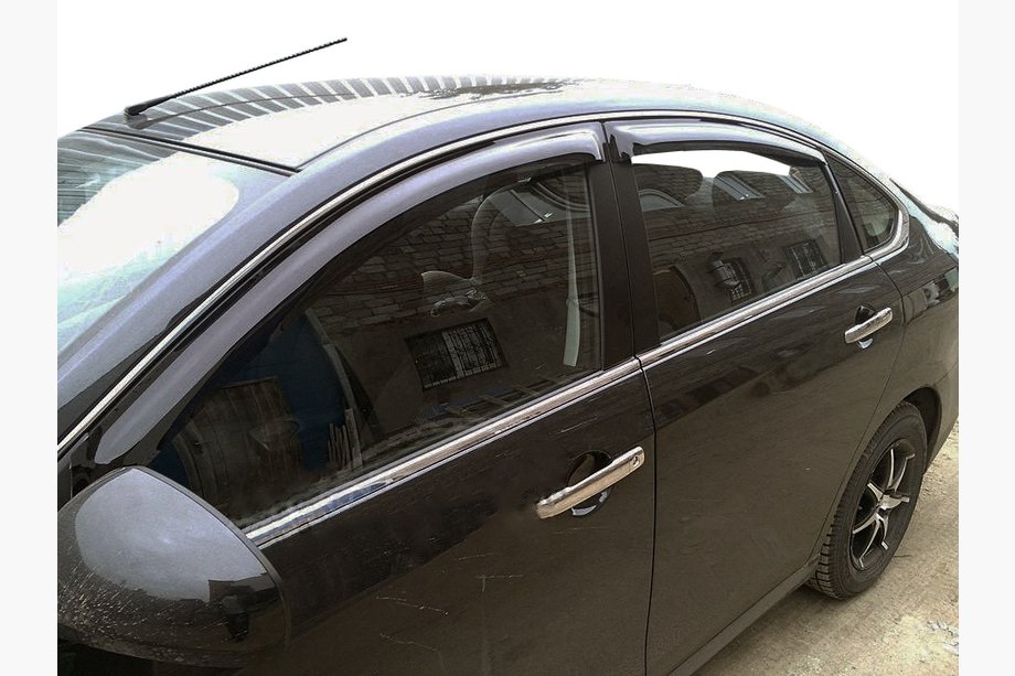 Nissan Almera N17 2012-2018 Window Deflectors (4pcs, SIM) Image