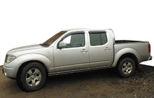 Nissan Navara 2006-2015 Window Deflectors (4pcs, SIM) photo 1
