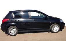 Nissan Tiida 2004-2011 Window Deflectors HB (4 pcs, ANV) photo 1