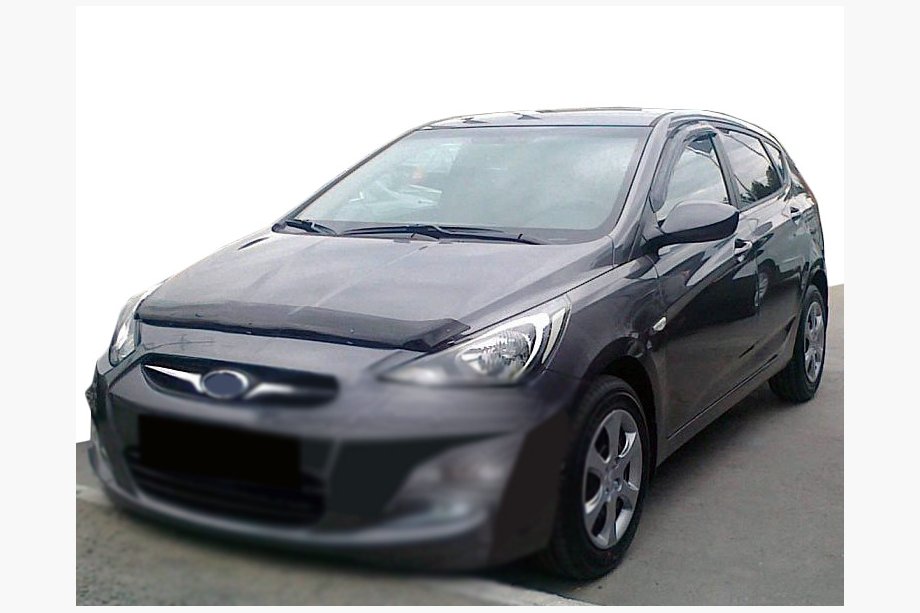 Hyundai Accent 2011-2017 Hood Deflector 2010-2014 (SIM) Image