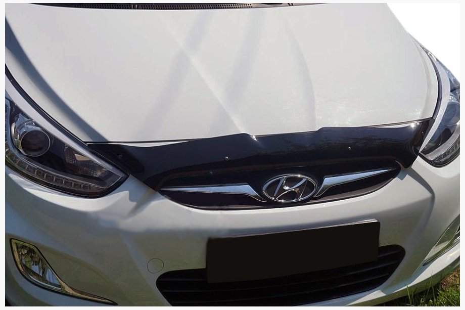 Hyundai Accent 2011-2017 Bonnet Guard Short 2010-2014 (SIM) Image