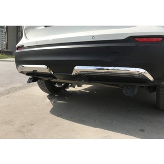 Stainless steel rear bumper edge protectors (2017-2021) Nissan Qashqai 2014-2021 photo 1