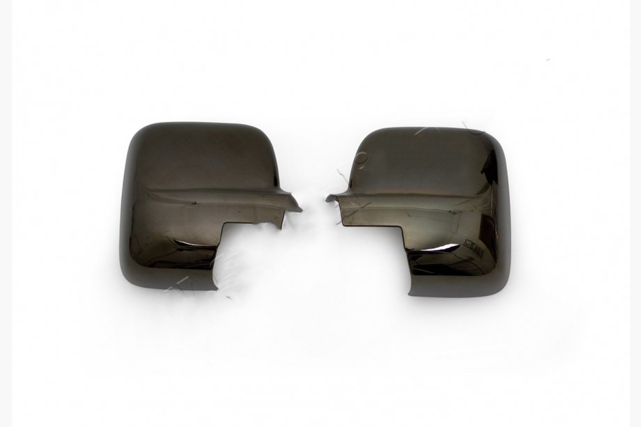 Renault Trafic 2015- Mirror Covers (2 pcs, Black Chrome) Image