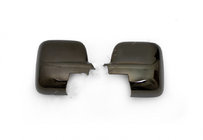 Renault Trafic 2015- Mirror Covers (2 pcs, Black Chrome) photo 1