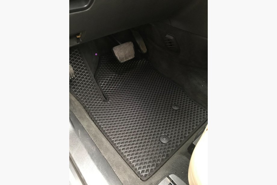 Volvo XC90 2002-2014 EVA Polyurethane Car Floor Mats, Black 5-seater, 2 rows Image