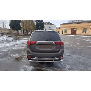 Rear Bar AK004-2 (Stainless Steel) Mitsubishi Outlander 2012-2021 photo 4