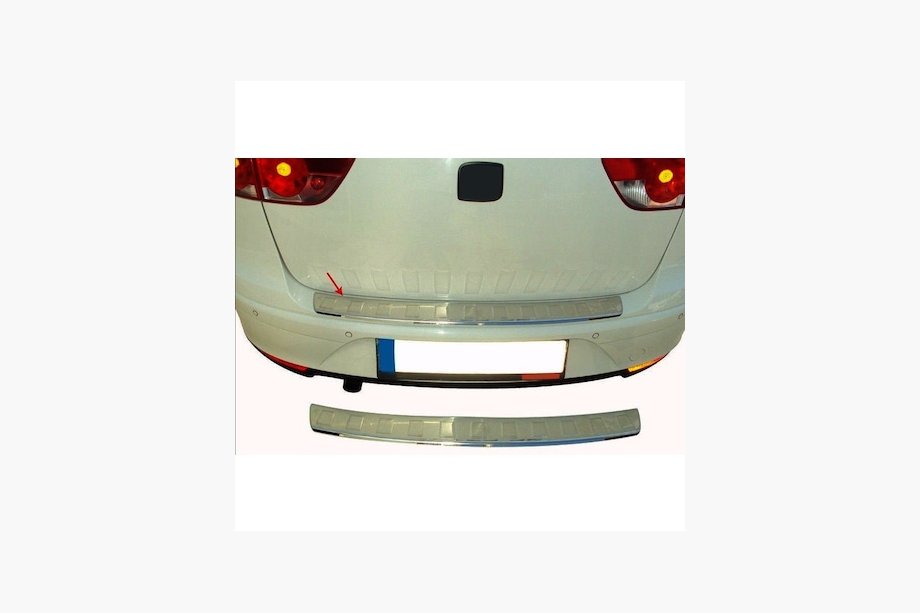 Seat Altea 2004-2015 Rear Bumper Protector OmsaLine (XL, Stainless Steel) Image