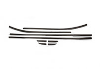 Renault Clio IV 2012-2019 Window Trim Black Chrome (HB, 8 pcs, stainless steel) photo 1