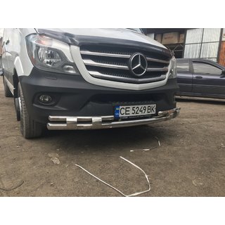 Front lower bar Shark (stainless steel) Mercedes Sprinter W906 2006–2018 photo 4
