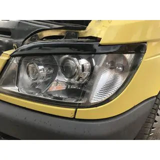 Headlight eyelids (black, ABS, 2000-2006)