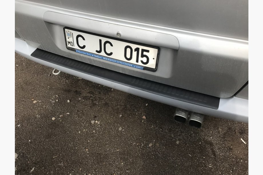 Mercedes Vito W638 1996-2003 Rear Bumper Protector DDU-Matte (ABS) Photo 1