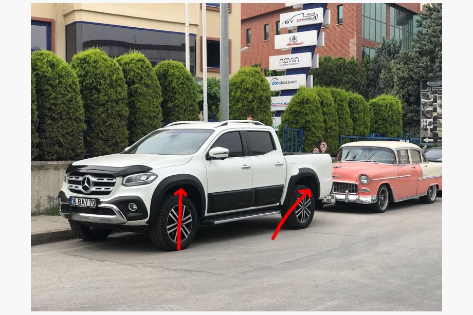 Mercedes X class 2017-2020 Fender flares (paintable) Image