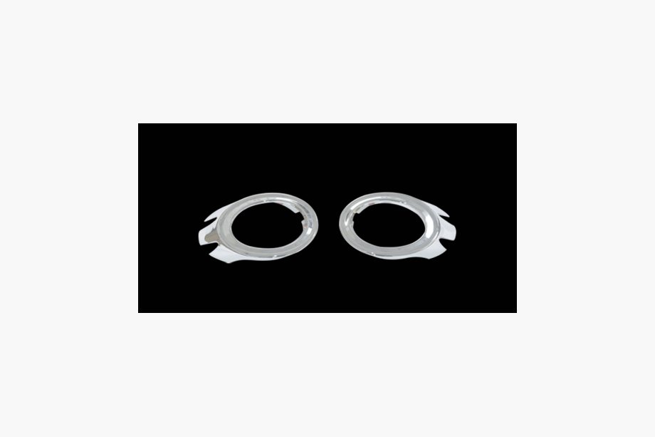 Audi A6 C6 2004-2011 Chrome Fog Light Covers (2 pcs, plastic) Image
