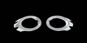 Audi A6 C6 2004-2011 Chrome Fog Light Covers (2 pcs, plastic) photo 1
