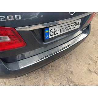 Rear bumper protector Carmos (SW, stainless steel) photo 1