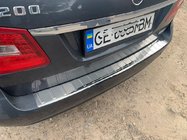 Mercedes E-class W212 2009-2016 Rear bumper protector Carmos (SW, stainless steel) photo 1