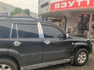 Toyota Land Cruiser Prado 120 2002-2009 Stainless Steel Door Pillar Trim (8 pcs) photo 1