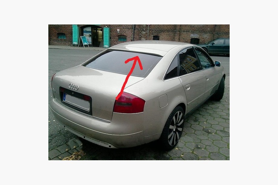 Audi A6 C5 2001-2004 Clearance! Spoiler cover (fiberglass, primed for painting) Image