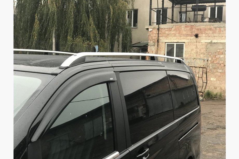 Mercedes Vito/V-class W447 2014- Roof Rails Skyport (silver) Medium Wheelbase (LONG) Image