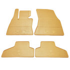 BMW X6 F16 2014-2019 Beige Rubber Floor Mats (4 pcs, Stingray Premium) photo 1