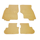 Infiniti FX 2008-2012 Beige Rubber Floor Mats (4 pcs, Stingray Premium) photo 1