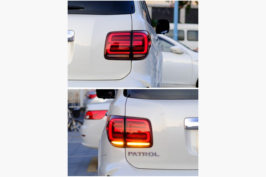 Nissan Patrol Y62 2010-2024 LED Tail Lights (RED-Sequential) Photo 2