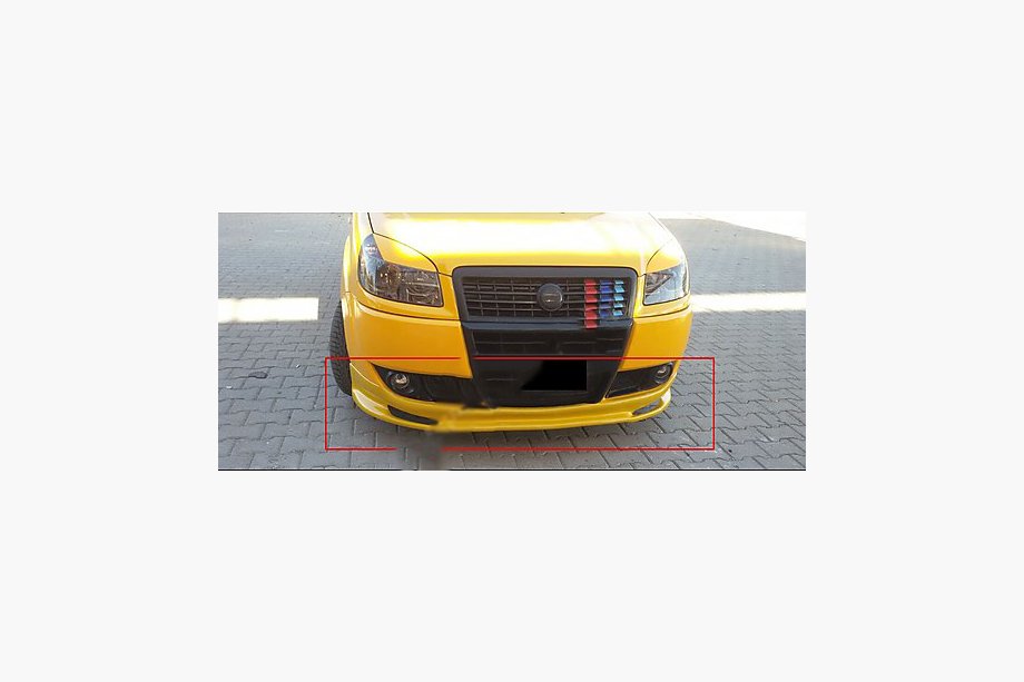 Fiat Doblo I 2005-2010 Front lower lip spoiler (primed) Image