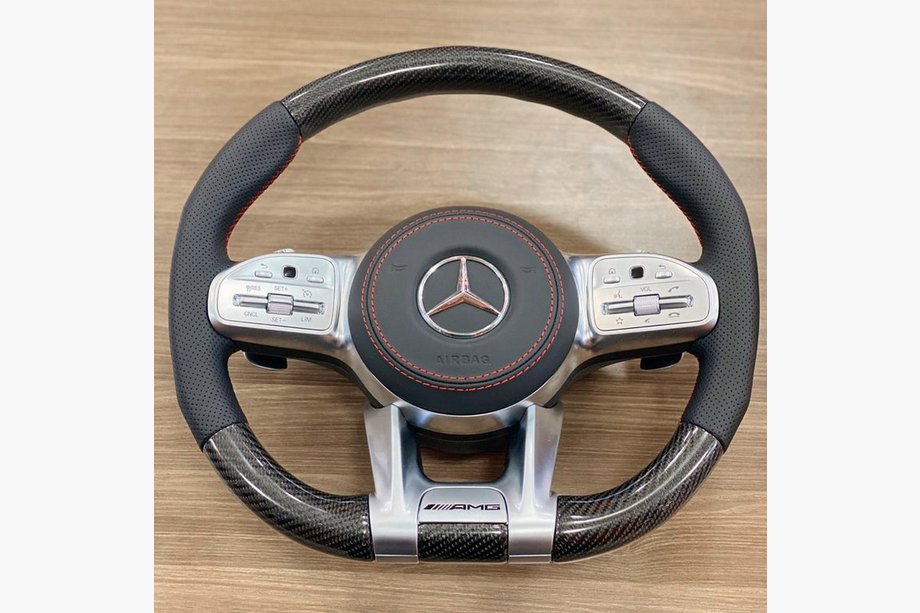 Mercedes G class W463 1990-2018 Steering wheel assembly (Anatomic, Carbon) Image