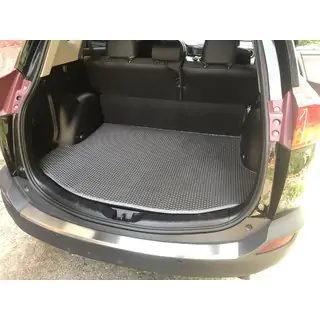 Trunk mat with spare wheel well (EVA, Black)