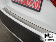 BMW X1 E84 2009-2015 Rear bumper protector Natanika (stainless steel) photo 1