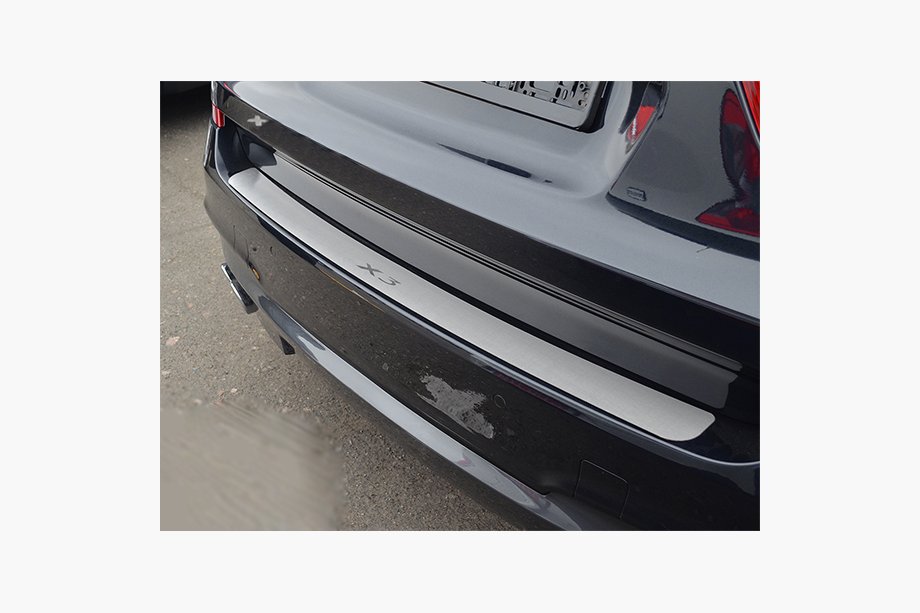 BMW X3 E83 2003-2010 Rear Bumper Protector Nataniko (2006-2010, Stainless Steel) Image
