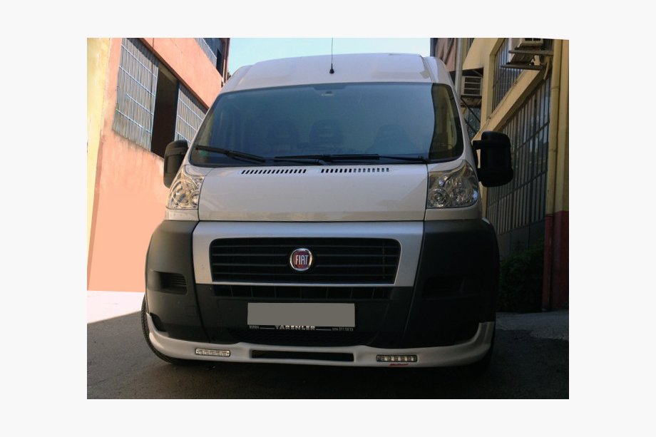 Citroen Jumper 2007-2025 Front lip 2006-2013 (narrow with LED, primed for painting) Image