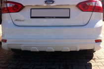 Ford Focus III 2011-2017 Rear bumper cover Sedan 2011-2015 (primed for painting) photo 2