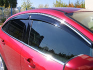 Honda Civic Sedan VIII 2006-2011 Window deflectors with chrome trim (4 pcs, Niken) photo 1