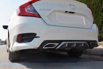 Honda Civic Sedan X 2016-2021 Rear bumper corner pieces (primed for painting) photo 2