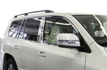 Lexus LX570/450d 2008-2022 Full Window Trim and Pillar Covers Stainless Steel photo 15