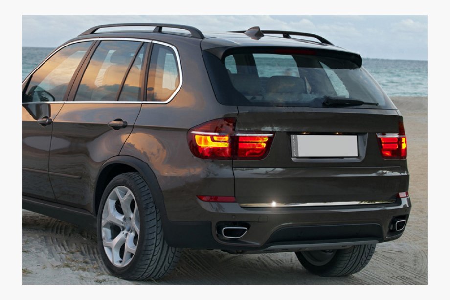 BMW X5 E70 2007-2013 Trunk trim stainless steel Image