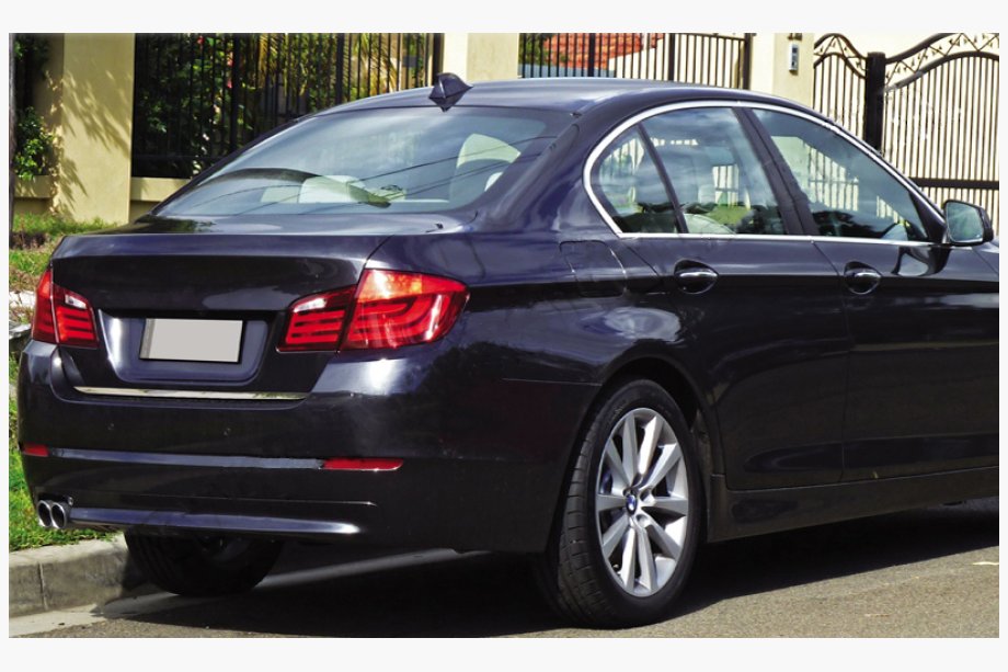 BMW 5 Series F10/F11 2010–2016 Trunk trim (SD) stainless steel OmsaLine - Italian Stainless Steel Image